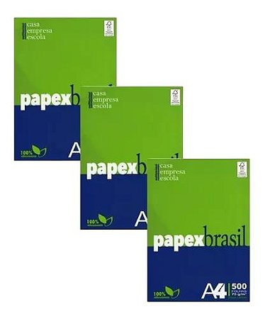 Papel A4 C/500 Folhas Papex Brasil