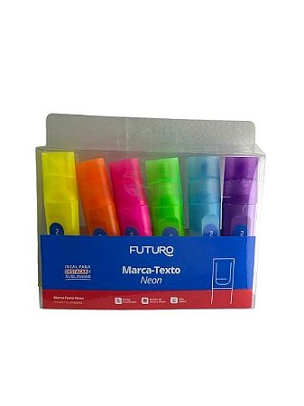 Kit Marca Texto Neon 6 Unidades Futuro Fo272269