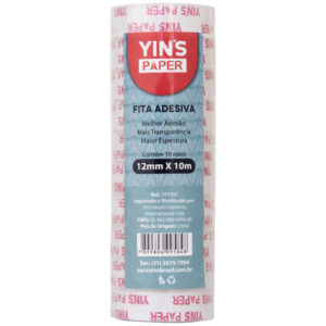 Fita Adesiva 12mm x 10m 10 Rolos Yin's Paper Yp7497