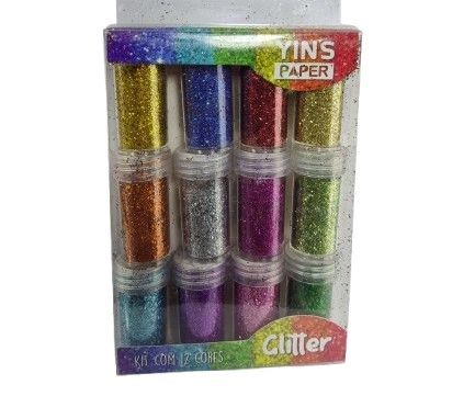 Glitter 3g Kit 12 Unidades Yin's Paper Yp7650