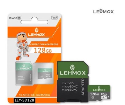 Cartão de Memória 128gb Com Adaptador Lehmox Leysd128