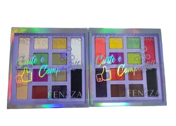 Paleta de Sombras Curte e Compartilha Fenzza