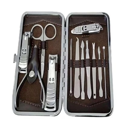 Kit Manicure Com 12Pçs Hmaston Fe12