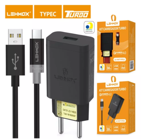 Carregador Tpc 4.0 30W Lehmox Le90typec
