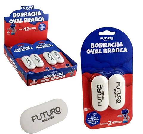Borracha Oval Branca Futuro Fe022203