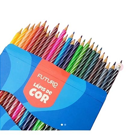 Lápis De Cor 24 Cores Twist Pop Futuro Fe092258