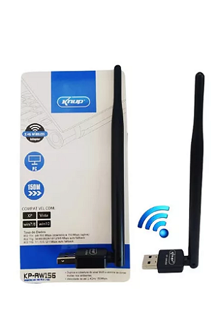 Adaptador De Rede Wifi 2.4g 150m Knup Kpaw156