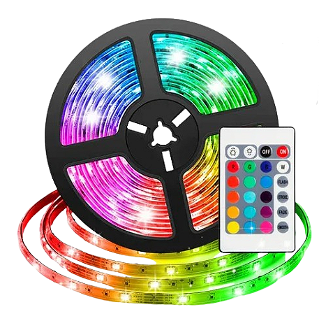 Fita De Led Rgb 5m 12v Seisa K5050ard