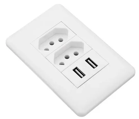 Tomada Usb Sem Apagador Soyan A82u2c