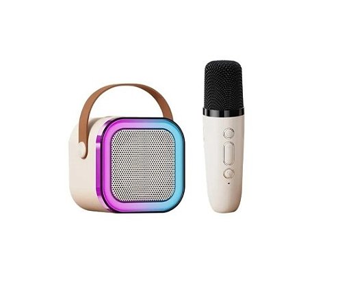 Caixa De Som Karaoke Com 1 Microfone