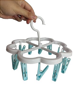 Mini Varal 12 Prendedores Plásticos Selenita