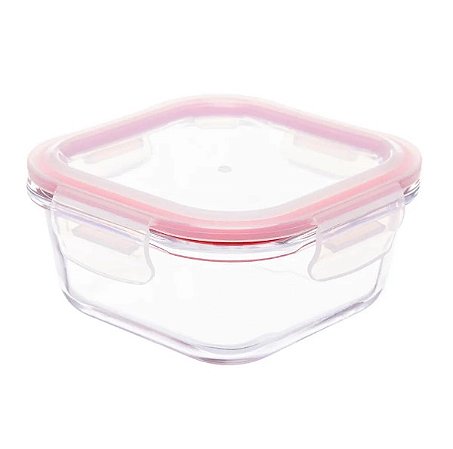 Pote Hermético Quadrado Com Tampa 525ml Original Glass Gl8101