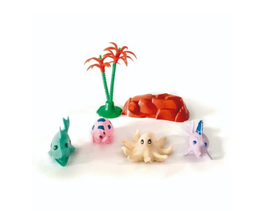 Animais Oceano Sortidos 4 Pçs Blister