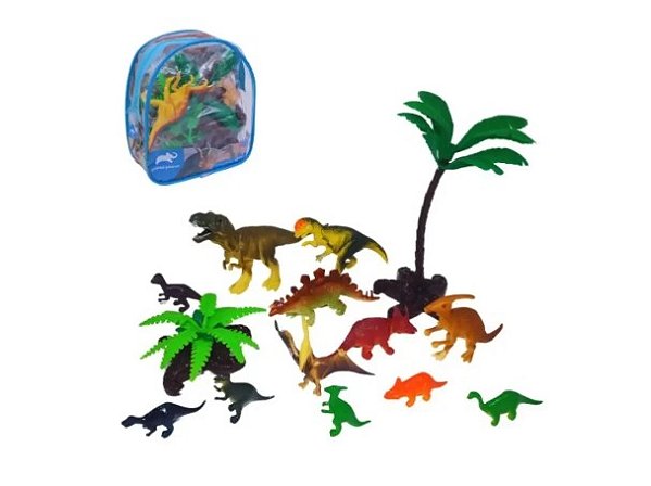 Mochilinha Dinossauros Sortidos 12 Pçs