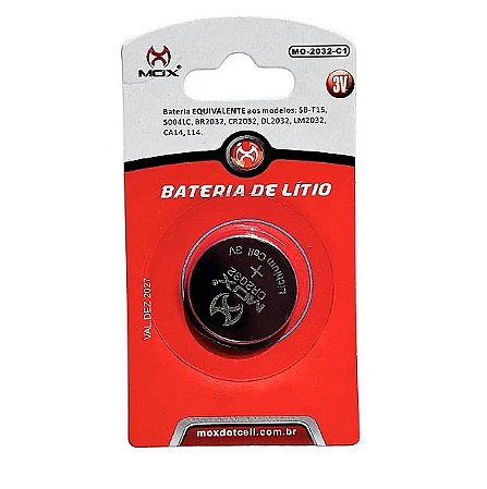 Bateria De Lítio C/1 Unidade Mox Mo2032c1
