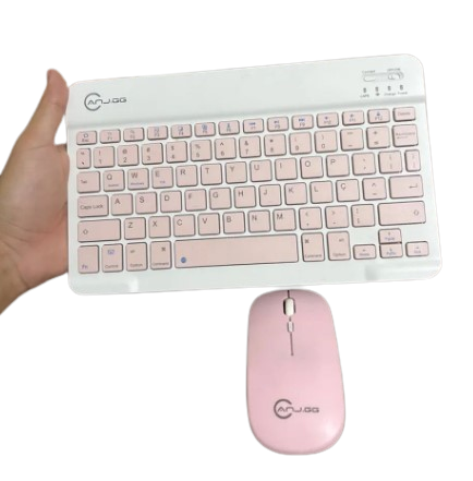 Kit Teclado e Mouse Wireless Anjgg Ajq09