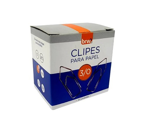 Clipes Para Papel 3/0 Caixa C/50unid. Brw Cl5030