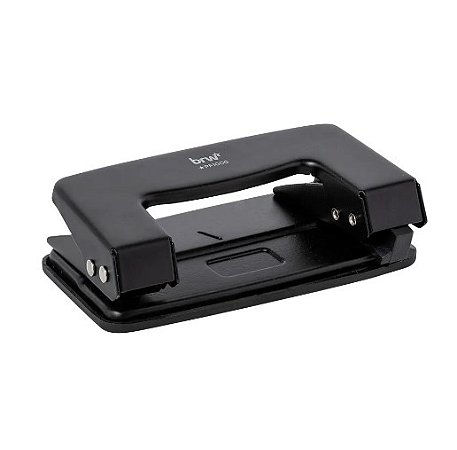 Perfurador De Metal Para Papéis 2 Furos P/10 Fls Brw Pf1000