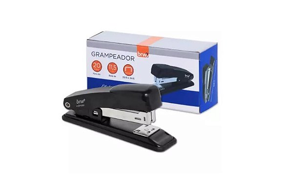 Grampeador De Metal Mini P/20 Fls Base 11,5cm Brw Gp1000