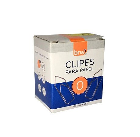 Clipes Para Papel 0/0 Caixa C/100unid. Brw Cl1000