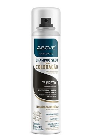 Shampoo A Seco C/ Coloração Preto 150ml Above