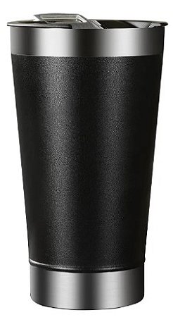 Copo Termico Beer Pints 473ml Preto e Branco