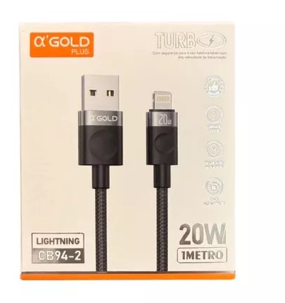 Cabo Ios 1m Turbo 20w Agold Cb942