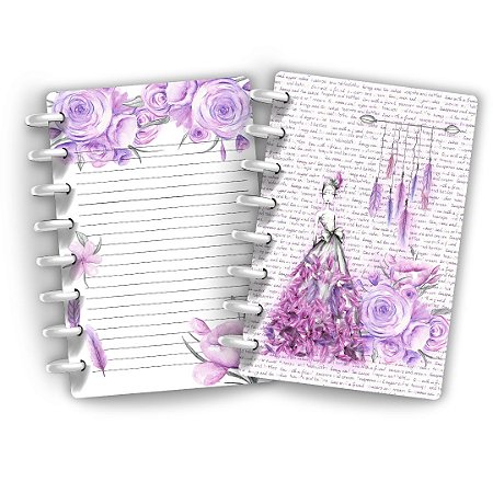 Caderno de discos Boho Lilás