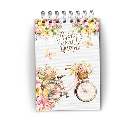 Bloco de anotações Bem me quero Bicicleta