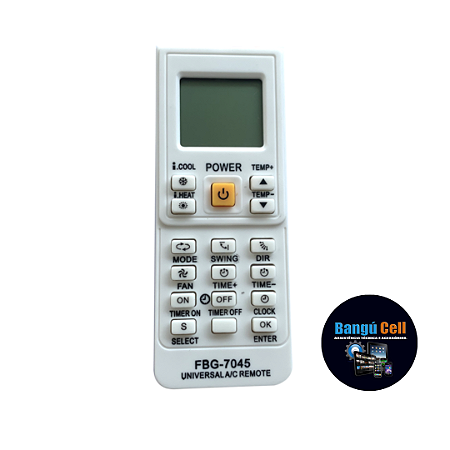 7045 CONTROLE COMPATÍVEL C/ AR CONDICIONADO UNIVERSAL