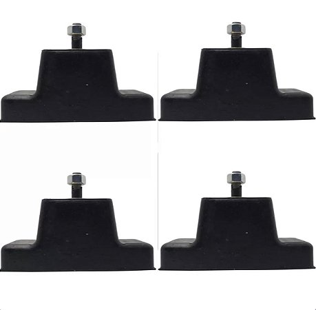 Calço de Borracha para Condensadora de Split com Parafuso podium vazado kit com 4 unidades
