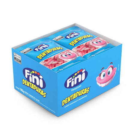 Bala Gelatina 15g Dentaduras c/12 - Fini