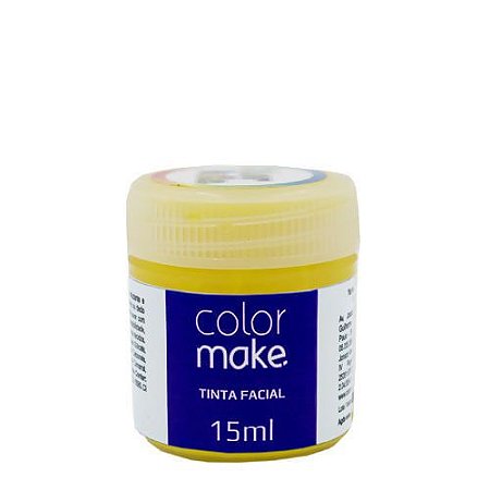 Tinta Facial Liquida 15Ml Amarela Colormake