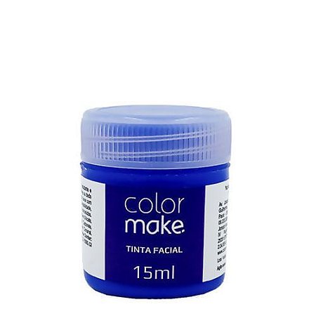 Tinta Facial Liquida 15Ml Azul Colormake