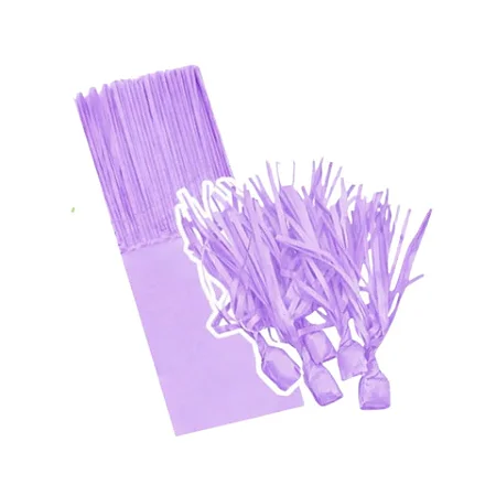 Papel Bala 1 Franja C/48 Lilas Camp Festas