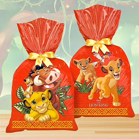 Sacola Plástica O Rei Leão - Regina Festas