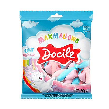 Marshmallow Recheado 220G Twist Unicornio Docile