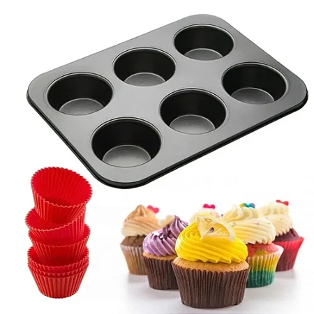 Forma Cupcake Bakeware 6 Divisões Cereja Brinox