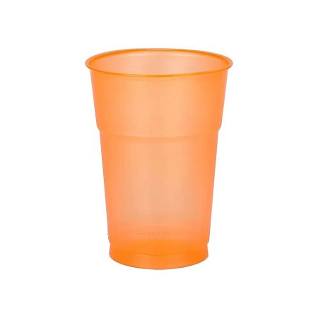 Copo Neon Laranja 300ml C/50 Copaza