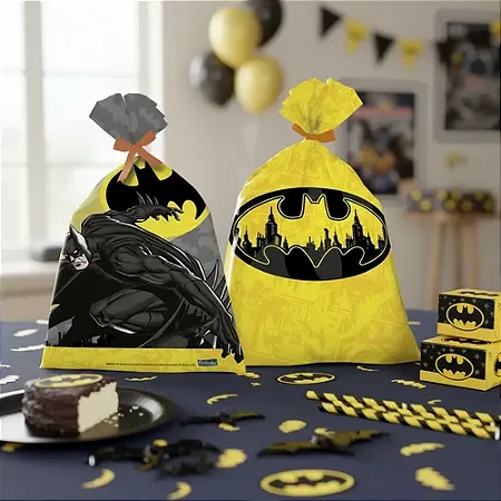 Sacola Plastica Batman Geek c/8 - Festcolor