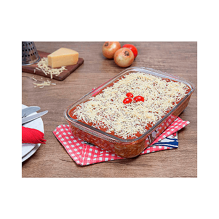 LASANHEIRA RETANGULAR MÉDIA 3,7L - MARINEX