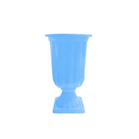 Vaso Decorativo Grande Azul Bebe Mirandinha