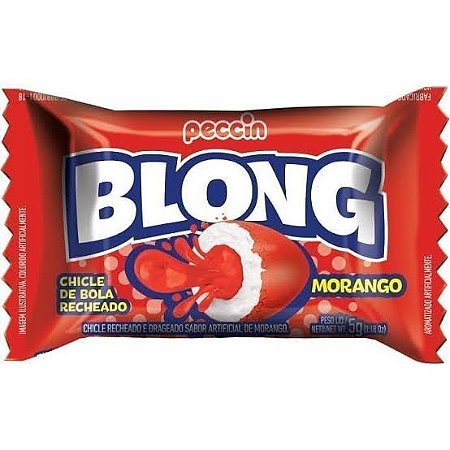 Chicle Blong 200G Morango - Peccin