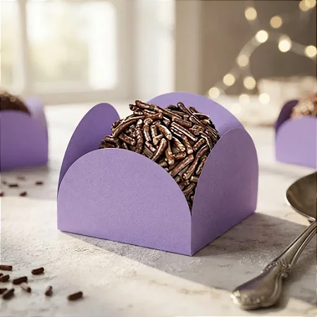 FORMINHA 4 PETALAS LILAS C/50 - FUN FESTAS