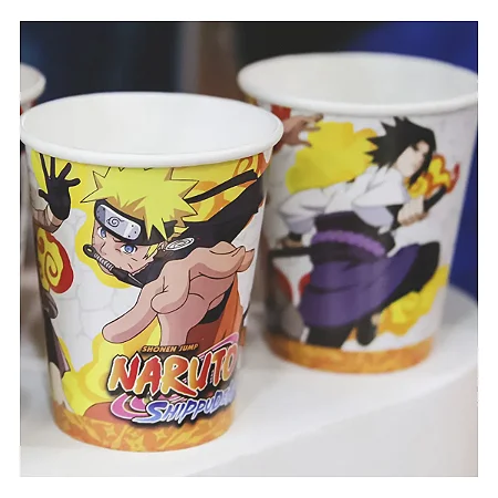 Copo Papel 200ml Naruto c/8 - Festcolor