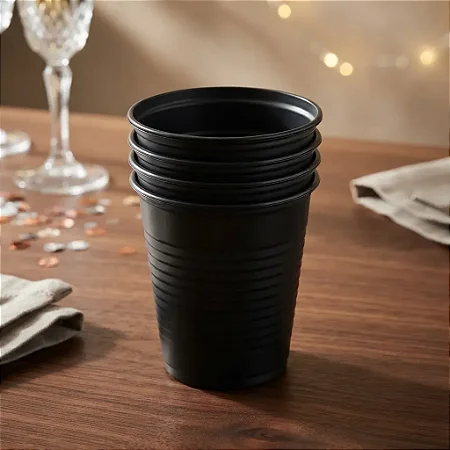 Copo 200ml Preto c/50 - Trik Trik