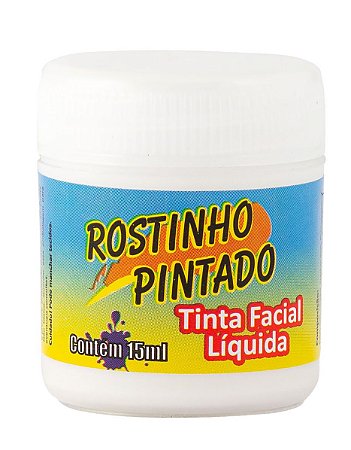 TINTA FACIAL 15ML BRANCA - ROSTINHO PINTADO