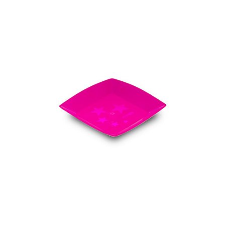 Prato Neon Sobremesa Pink com 10 Plastilania