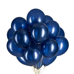 BALAO AZUL MEIA NOITE ALUMINIO 5 POLEGADAS C/25 - HAPPY DAY