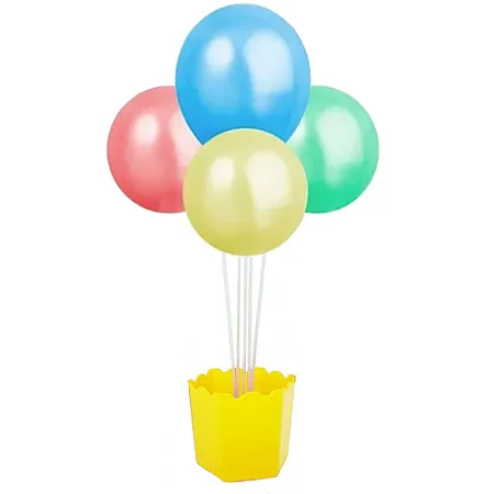 Suporte Balao Cachepot 5 Hastes Amarelo - Rt Brasi